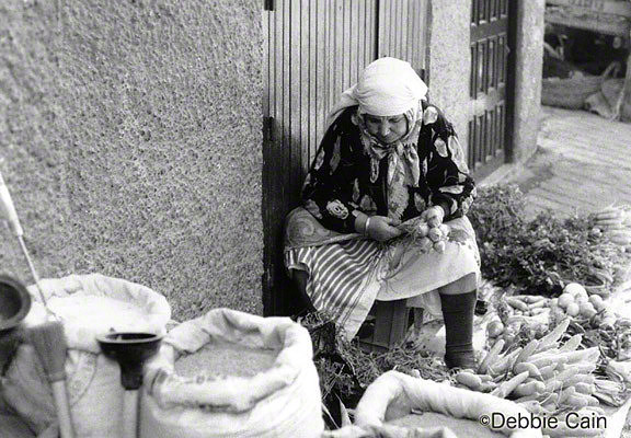 Moroccan Woman Selling Vegetables